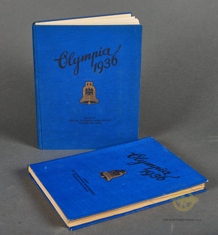 German 1936 Berlin Olympics Cigarette Books Two Volume Set