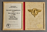 1943 National Ski Jump Contest Gold Medal Award and Document