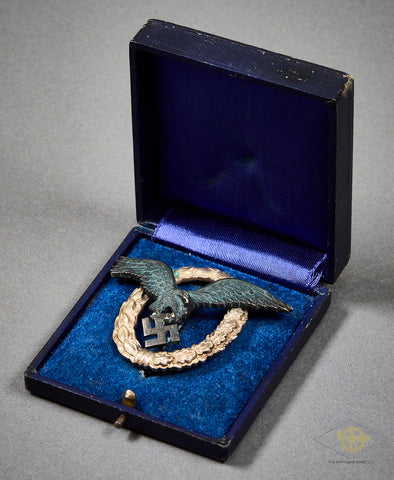 German WWII Cased Pilot’s Badge by BSW