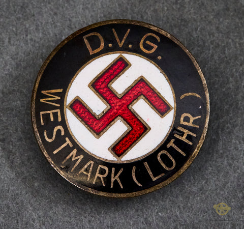 German WWII Party Membership Pin for Westmark (LOTHR)