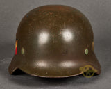 WWII German Army Model 1935 Double Decal Helmet