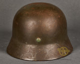 WWII German Army Model 1935 Double Decal Helmet