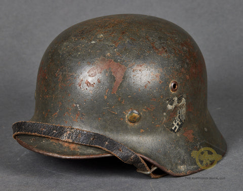 WWII German Army Model 1935 Single Decal Reissue Helmet