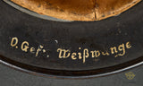 WWII German Luftwaffe Model 1935 Reissue Single Decal Combat Helmet, Named