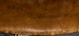 WWII German Luftwaffe Model 1935 Reissue Single Decal Combat Helmet, Named