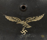 WWII German Luftwaffe Model 1940 Single Decal Combat Helmet