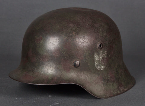 WWII German Army Model 1942 Single Decal Camouflage Helmet