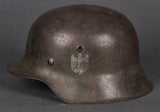 WWII German Army Model 1942 Single Decal Camouflage Helmet