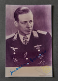 Signed Photo and Documentation from Luftwaffe Pilot Major Martin Drewes
