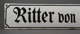 German WWII “Ritter von Epp” Street Sign VERY RARE