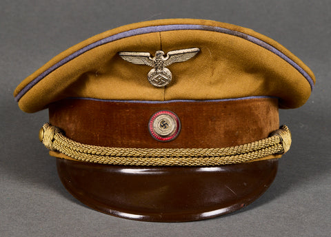German WWII Early Political Leader’s Visor Cap for Orts Level