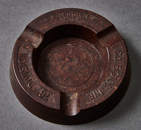 WWII US 78th Division Ashtray, Germany 1945
