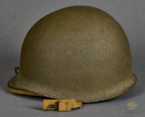 WWII US M-1 Helmet with EARLY Hawley Liner