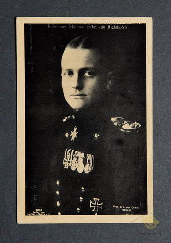 Photograph of Rittmeister Manfred Frhr von Richthofen “Red Baron”