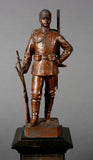Large Early Imperial German Military Presentation Statue