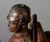 Large Early Imperial German Military Presentation Statue