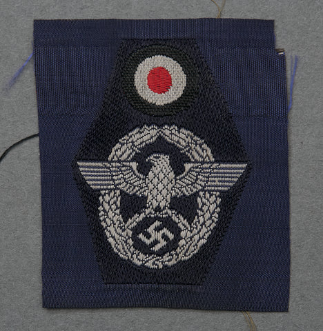 Third Reich German Fire-Police Other Ranks M43 Field Cap Insignia