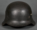 WWII German Luftwaffe Model 1942 Single Decal Helmet