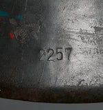 WWII German Luftwaffe Model 1942 Single Decal Helmet