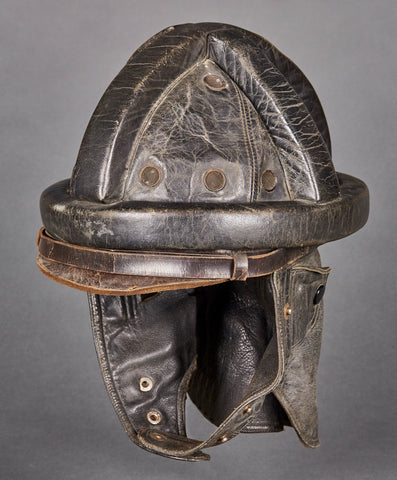Early Pre WWII German Luftwaffe Glider Pilot’s Leather Crash Helmet