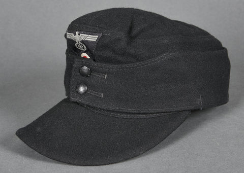 WWII German Model 1943 Army Panzer Cap for Other Ranks Personnel