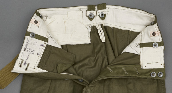 WW2 German Army Tropical Straight Legged Trousers