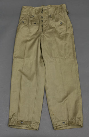 German WWII Wehrmacht Tropical Straight Leg Trousers