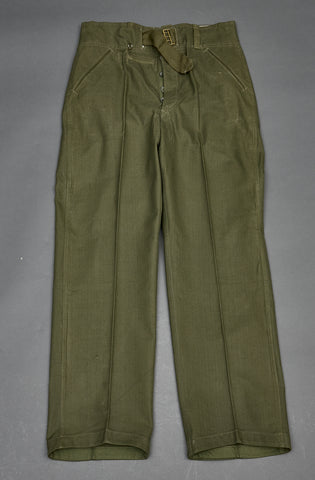 German WWII Wehrmacht Tropical Straight Leg Trousers