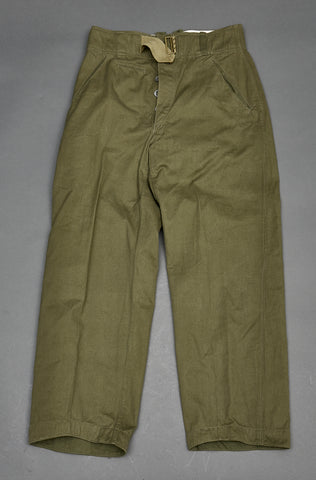 German WWII Wehrmacht Tropical Straight Leg Trousers