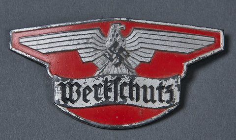 Third Reich Werkschutz” Factory Protection Guard Gorget