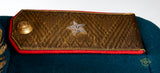 WWII Soviet Russian Red Army Generals Victory Parade Tunic, Visor Cap and Brocade Belt