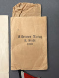German 1939 WWII Iron Class 2nd Class and Packet with Award Document