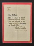 Veteran Bring Back Souvenir Hitler Stationary