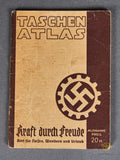 KDF Taschen Atlas (Pocket Atlas) 1930's Kraft Durch Freude, (Strength Through Joy) Pocket Atlas