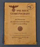 Die neue Gemeinschaft, 10. Jahrgang 1944, Heft 6/7 ; Das Parteiarchiv für nationalsozialistische Feier- und Freizeitgestaltung