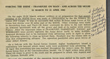 Veteran Bring Back US WWII Third Army: A Brief History of Operations in Europe Booklet
