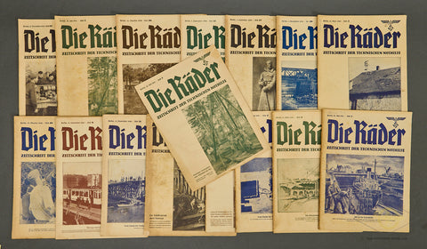 Lot of 16 Die Räder – Illustrierte Zeitung der Technischen Nothilfe Die Räder
