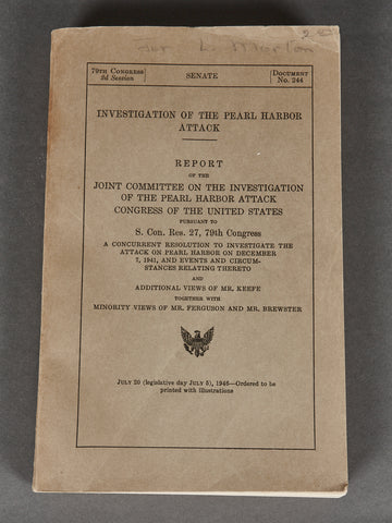 Investigation of the Pearl Harbor Attack
