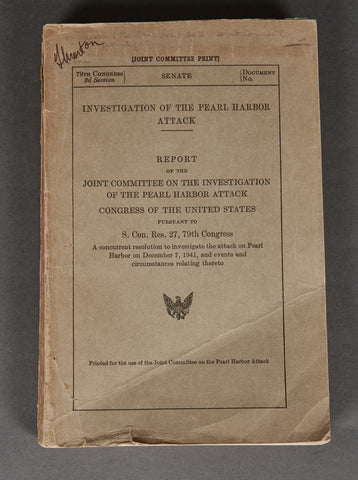 Investigation of the Pearl Harbor Attack