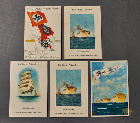 Interesting KDF Sea Voyage Daily Schedule Card Set