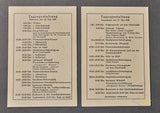 Interesting KDF Sea Voyage Daily Schedule Card Set