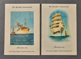 Interesting KDF Sea Voyage Daily Schedule Card Set