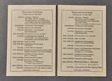 Interesting KDF Sea Voyage Daily Schedule Card Set