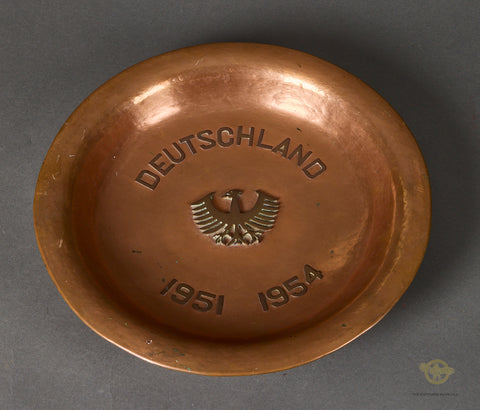 German Post War Commemorative Souvenir Copper Bowl