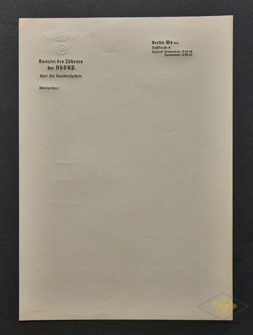 Reichschancellery Stationery