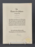 Formal Promotion Document from Reichsbahn Directorate