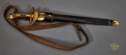 Veteran Bring Back German WWII Early Hunting Cutlass with Stag Motif**STILL AVAILABLE***