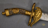 Veteran Bring Back German WWII Early Hunting Cutlass with Stag Motif**STILL AVAILABLE***