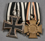 German WWI Two Medal Bar