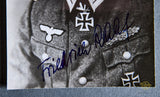 German WWII Signed Photo of Knights Cross Winner Friederich Raaf